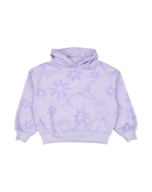 Floral Flight Aop Po Hoodie Kid Girl Sweatshirt Light purple