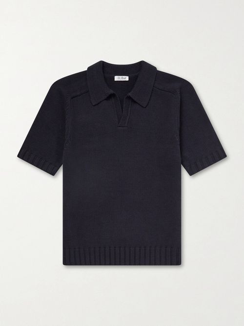Knitted Cotton Polo Shirt