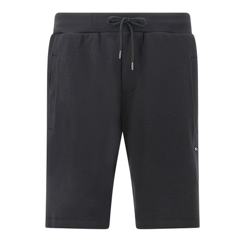 Bermuda sweatshorts in Active Fleece cotton, Man, Black Beauty-ruthenium