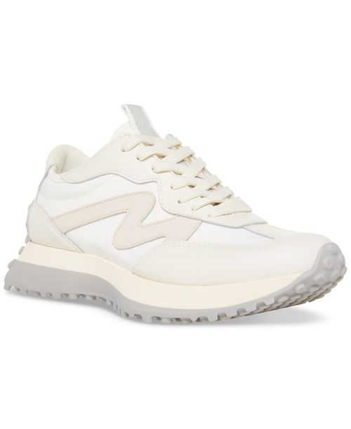 Women's Campo Retro Lace-Up Jogger Sneakers - White/Grey Multi