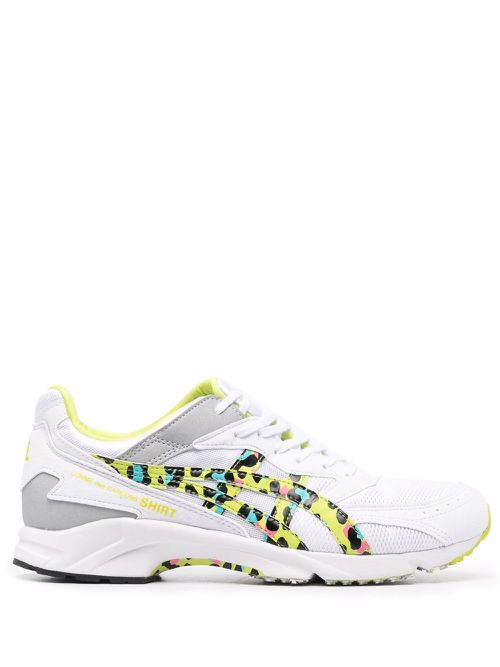 Leopard-print low-top sneakers - White