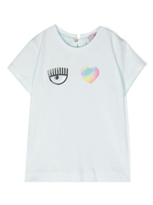 Eye Star Rainbow cotton T-shirt - Blue