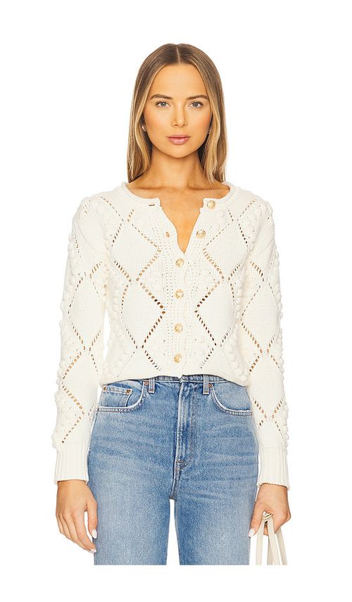 HEARTLOOM CARDIGAN FLYNN in Ivory. Größe XL. Also in L, M