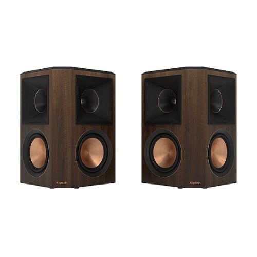 "Reference Premiere Dual 5.25"" 400-Watt Passive 2-Way Surround Sound  Speaker (Pair) - walnut"