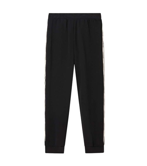 Black Cotton Solid Jogger