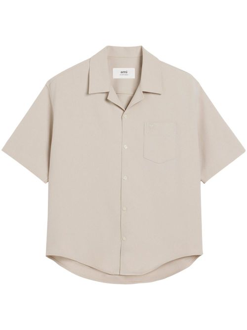 Camp-collar shirt - Neutrals