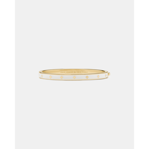 Kate Spade Womens Spot The Enamel Hinged Bangle - White - One