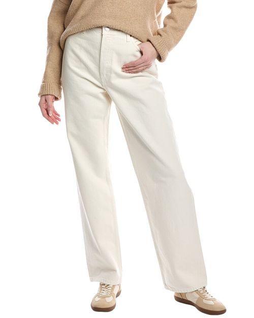 Loose Long Vintage White Jean
