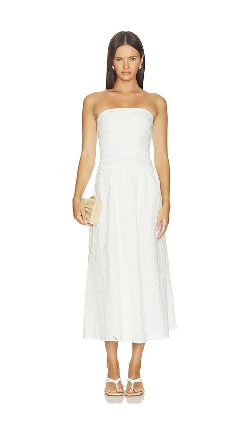 Elodie the Label Wilda Eyelet Dress in Cream. XS. Also in S, M