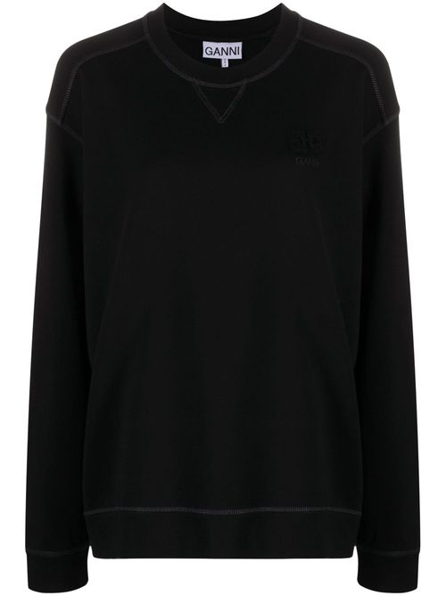 Isoli drop-shoulder sweatshirt - Black