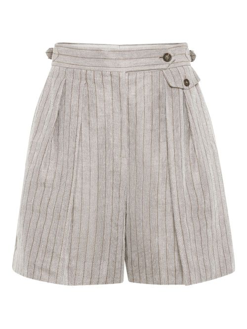 Brunello Cucinelli pleat-detailing shorts - Grey