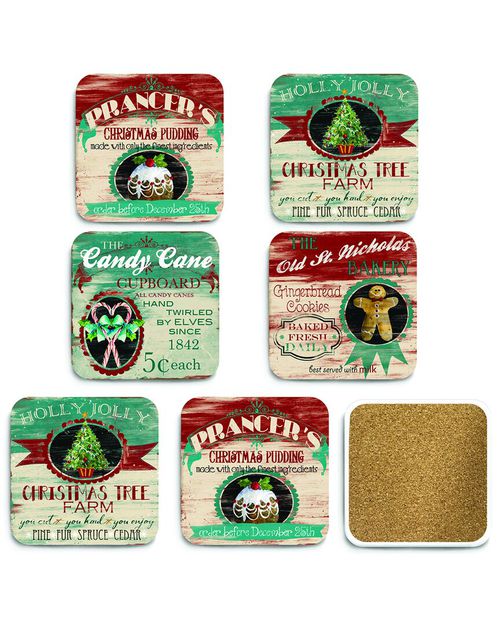 6pc Ceramic Coaster Set