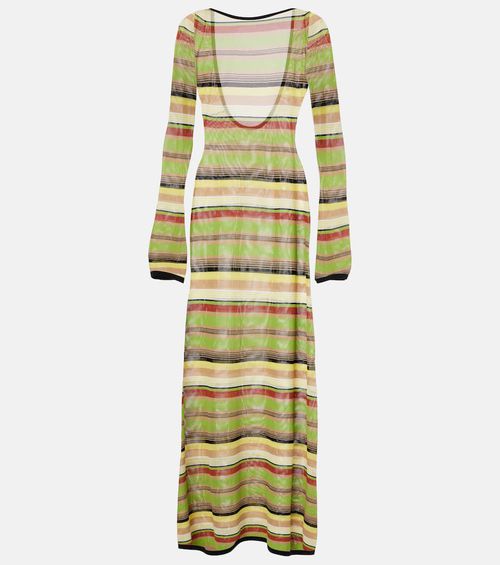 Coastline striped maxi dress