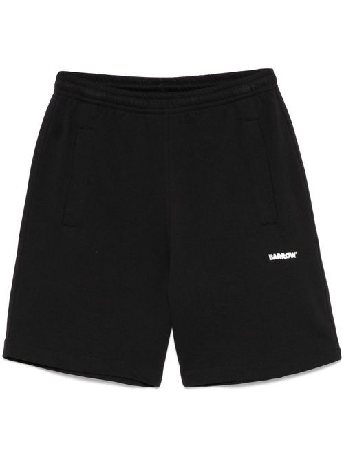 Logo-print shorts - Black