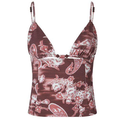 Women's Ellie Top in Median Paisley Burgundy, Size Small