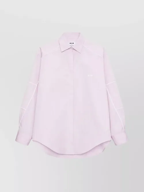 MSGM - long sleeve top collared neck