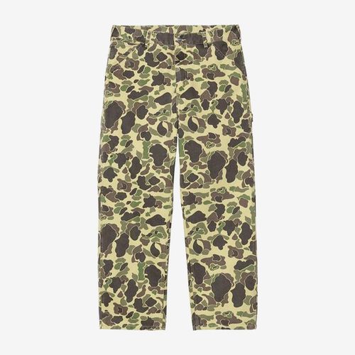 Carhartt WIP | Duck Single Knee Pant - CAMO DUCK, GREEN STONE WASHED - unisex