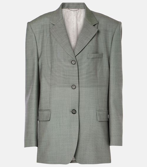 Oversized wool blazer
