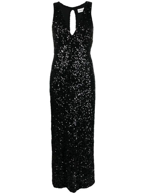 Paris sequin-embellished dress - Black