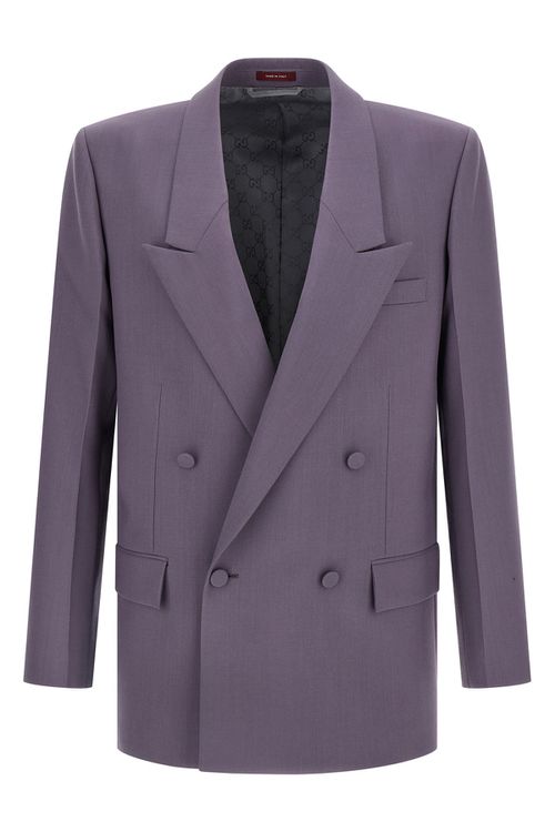 Double-Breasted Wool Blazer