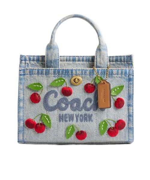 Cargo Tote Bag 20 With Cherry Embroidery
