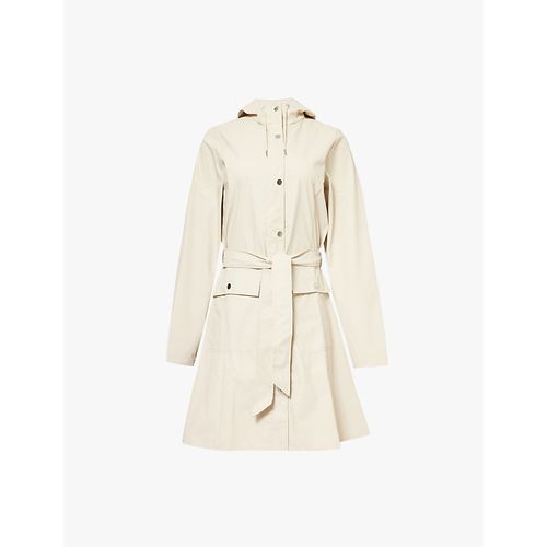 Womens Dune Patch-pocket Drawstring-hood Shell Jacket 
