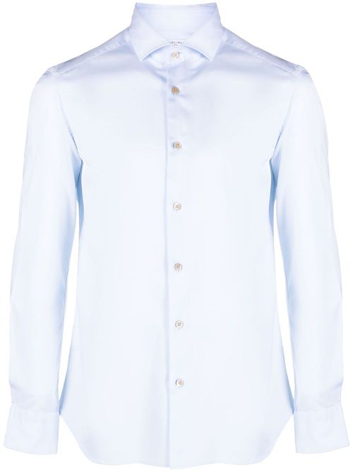 Long-sleeve cotton shirt - Blue