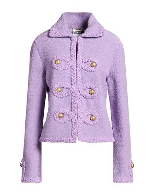 Woman Jacket Lilac Size 8 Cotton, Polyamide, Elastane, Virgin Wool