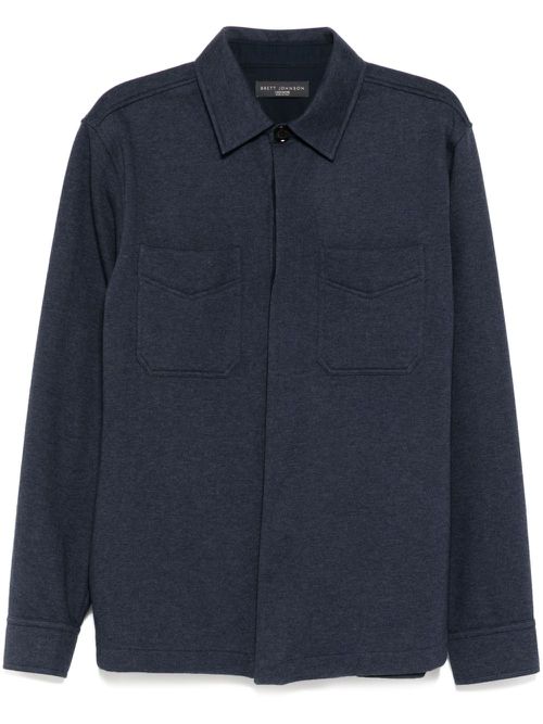 Jersey shirt jacket - Blue