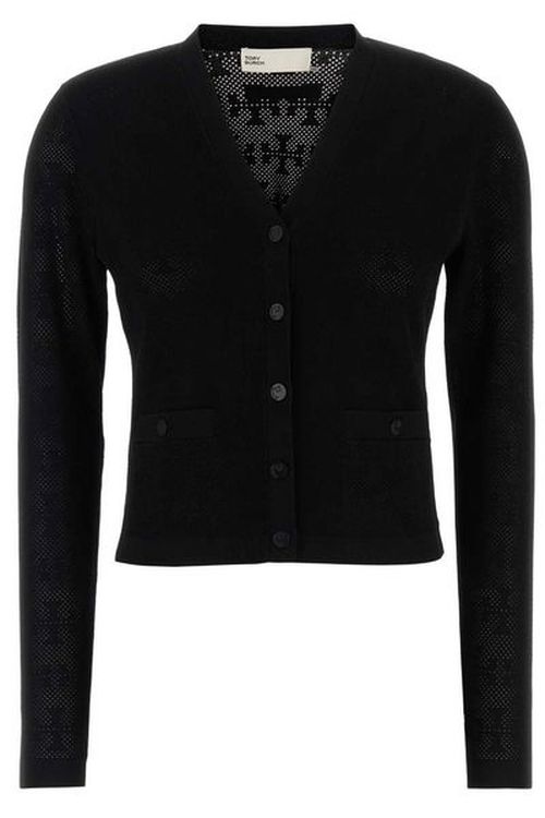Tory Burch T Monogram Jacquard Cardigan