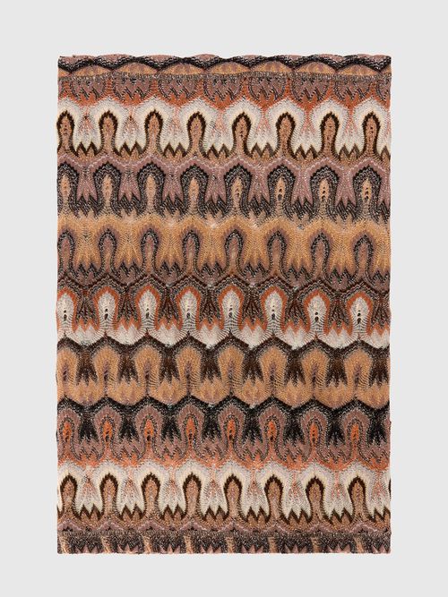 Missoni - Viscose lamé stole with arabesque motif, Women, Gold& Beige, : UNIC