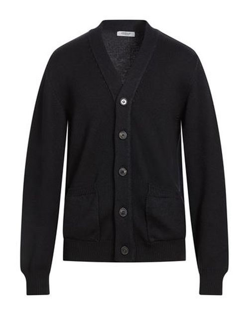 Man Cardigan Midnight blue Size M Virgin Wool