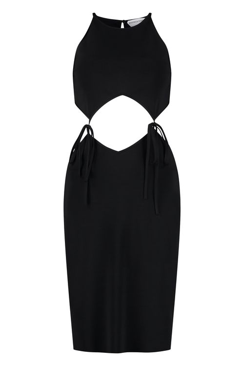 Cut-out Mini Dress with Laces