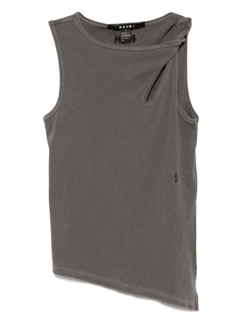 Ksubi twisted tank top - Grey