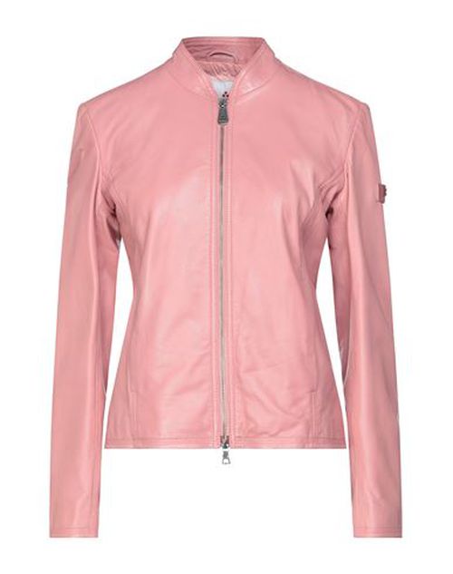 Woman Jacket Pink Size 6 Leather