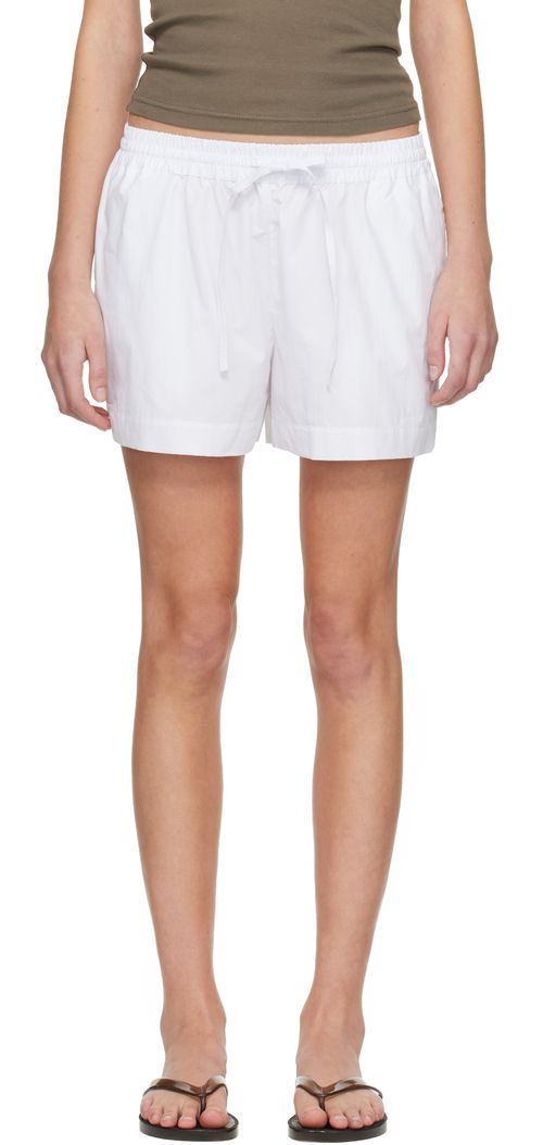 White Relaxed Shorts