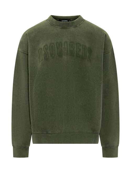 Green Crew Neck Sweatshirt