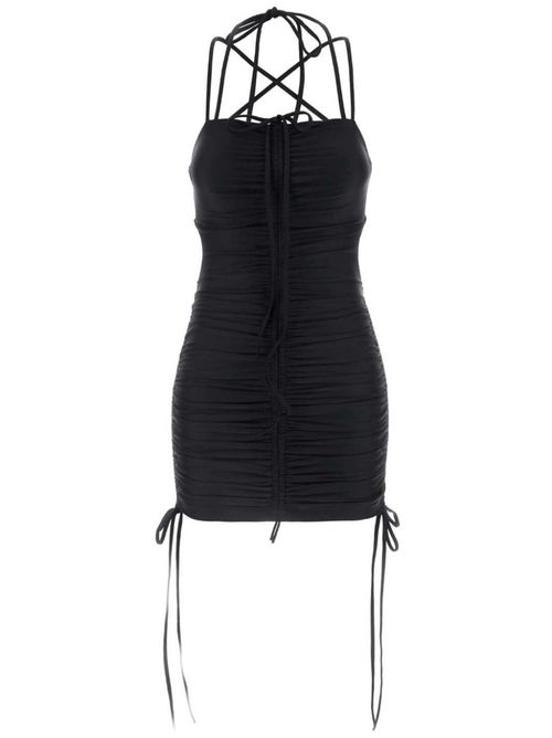 Ruched mini dress - Black