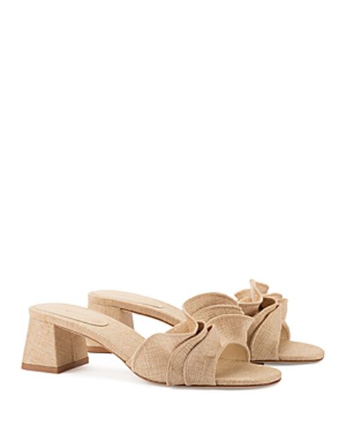 Women's Brigitte Ruffle Slip On High Heel Sandals