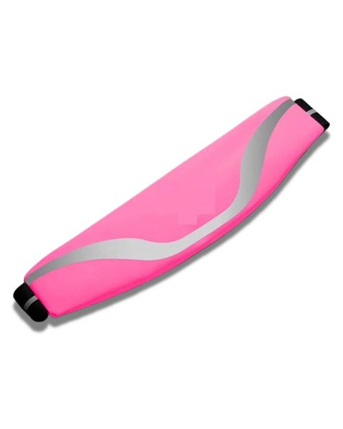 Water-Resistant Pink Running Belt With Reflective Strip