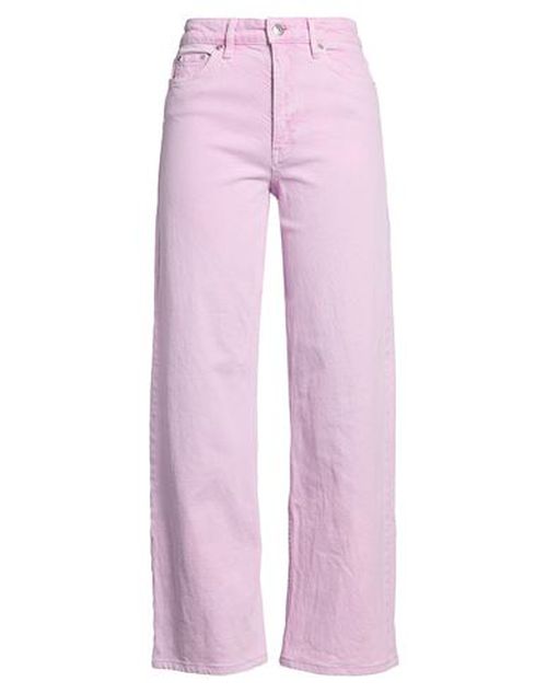 Woman Jeans Pink Size 10 Cotton, Elastane