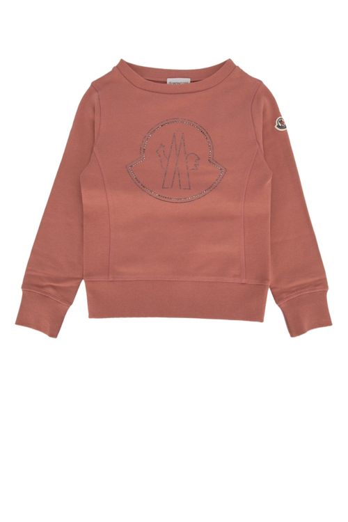 Logo-Embroidered Cotton Sweatshirt — Bronze