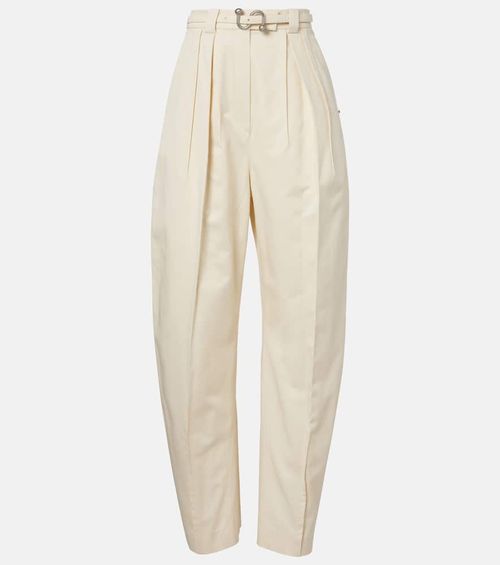 Idoneo cotton gabardine wide-leg pants