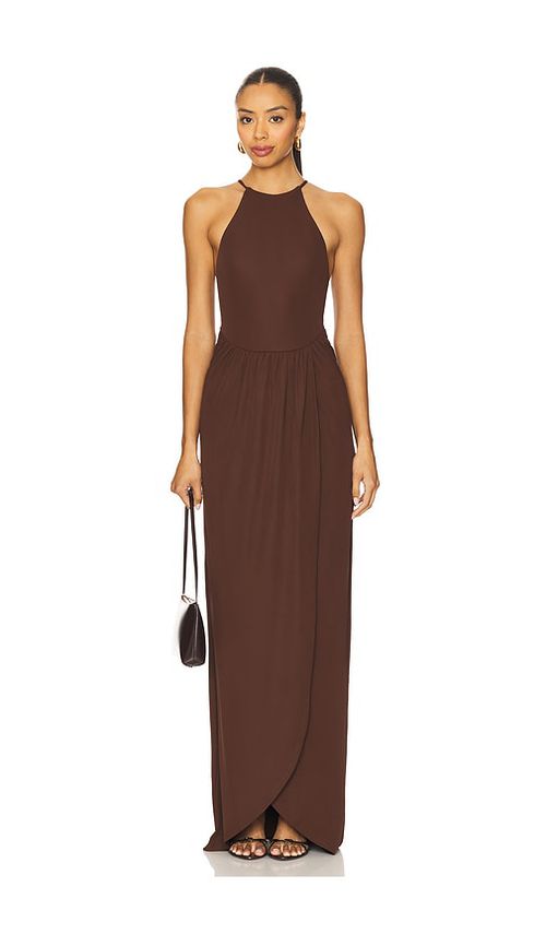 House of Harlow 1960 x REVOLVE Milo Gown in Chocolate.  XS. Also in L, M, S