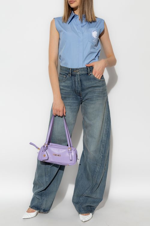 Versace Jeans With Vintage Effect, Women's, Blue