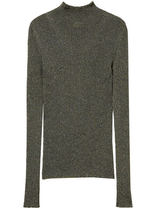 Lurex detailing jumper - Grey