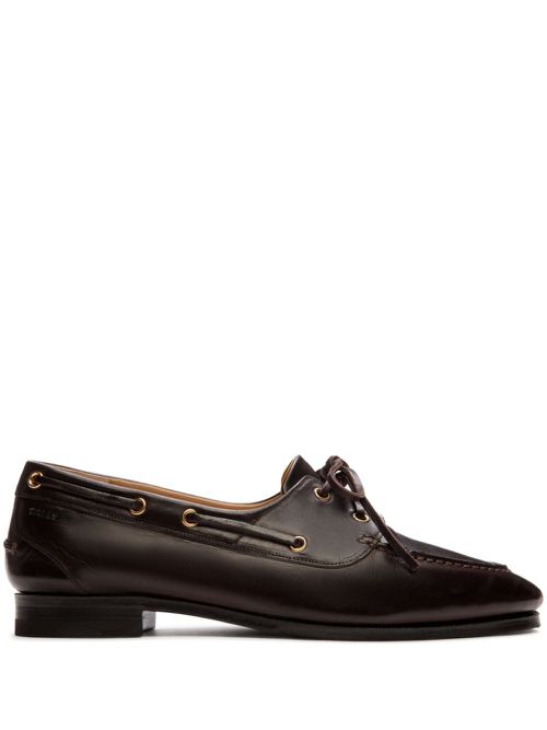 Plume leather moccasins - Brown