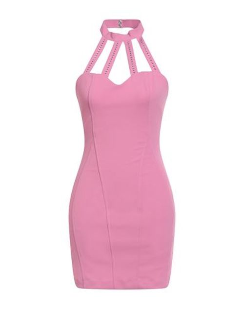 Woman Mini dress Pink Size 8 Polyester, Elastane