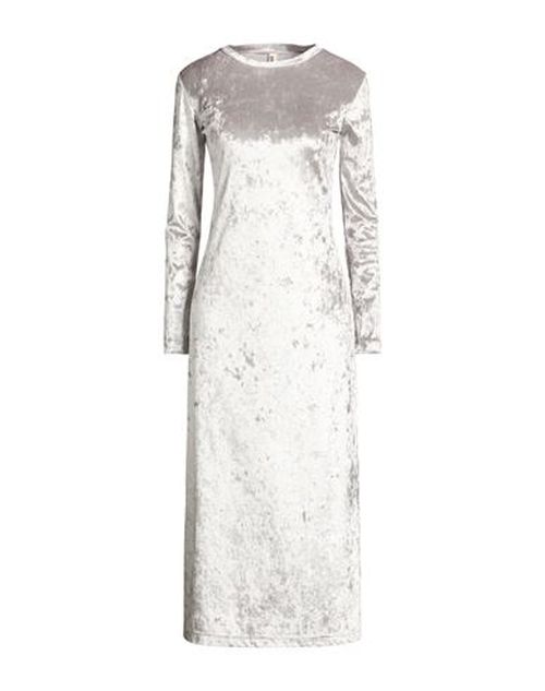 Pièce. Woman Midi dress Light grey Size 4 Viscose, Polyester, Elastane