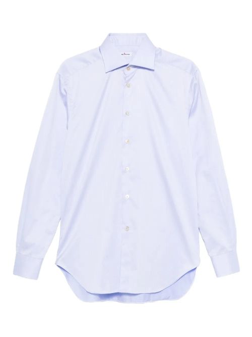 Cotton Button-Down Shirt — Lavender